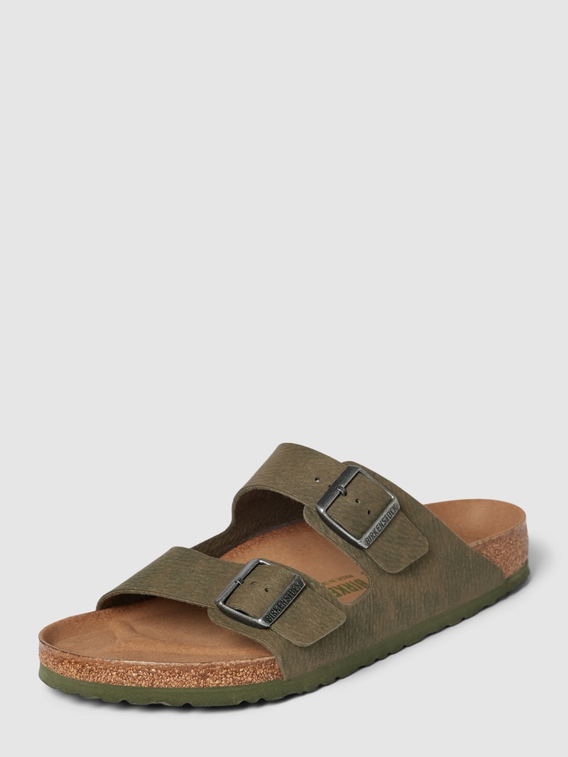 Slides mit Dornschließen Modell 'Arizona' in olivgrün