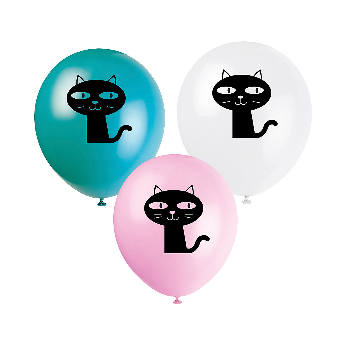 8 Luftballons Kätzchen, 25 cm
