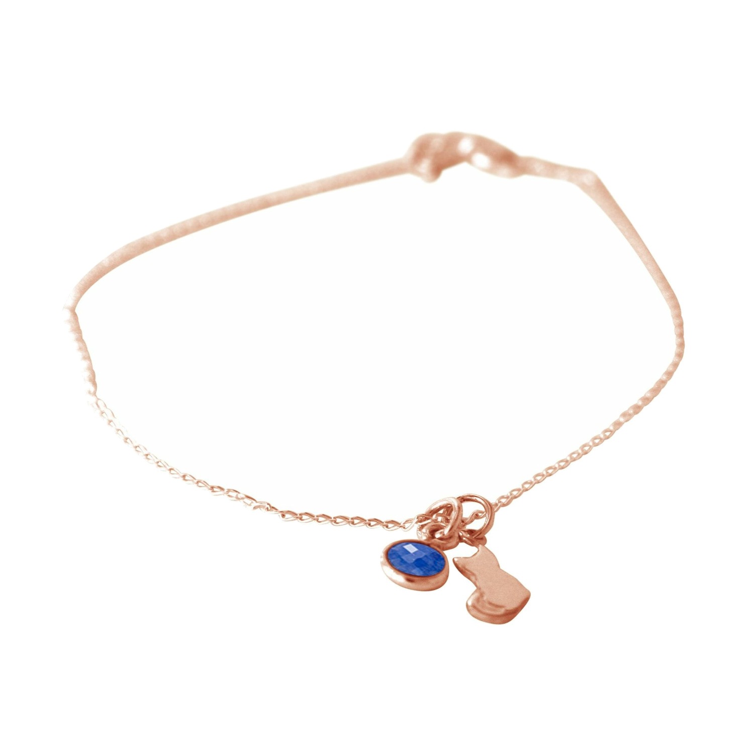 Armband 'Katze Saphir'