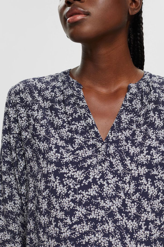 Bluse mit Muster, LENZING™ ECOVERO™