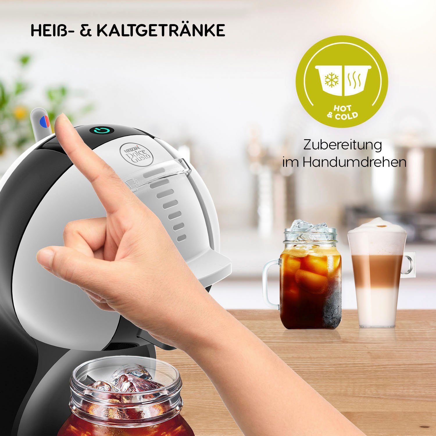 NESCAFÉ® Dolce Gusto® Kapselmaschine KP123B Mini Me, inkl. 3 Pakete Nescafé Dolce Gusto Latte Macchiato im Wert UVP € 17,97