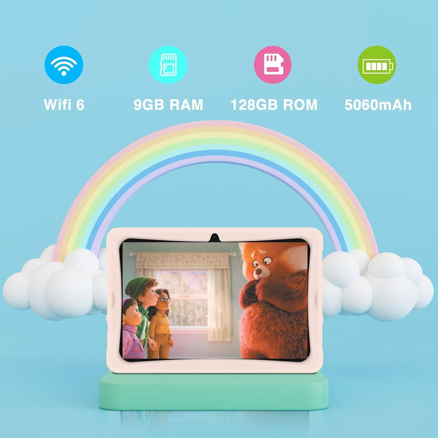 DOOGEE U10 Kid 9GB/1TB 5MP+8MP Kleinkind Tablet (10.1