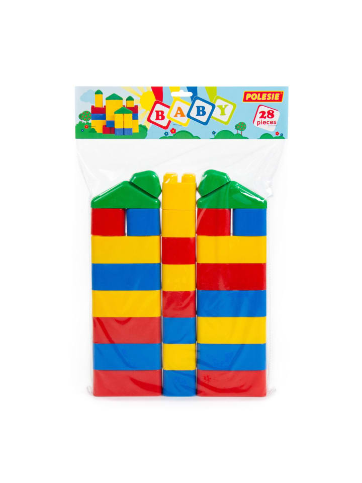 POLESIE Bausteine-Set 28 Teile 61782 in bunt günstig kaufen onesize