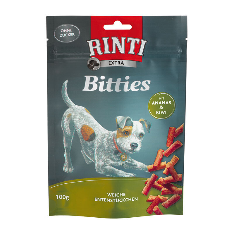 RINTI Snacks RINTI Bitties 12x100g Ente mit Ananas & Kiwi