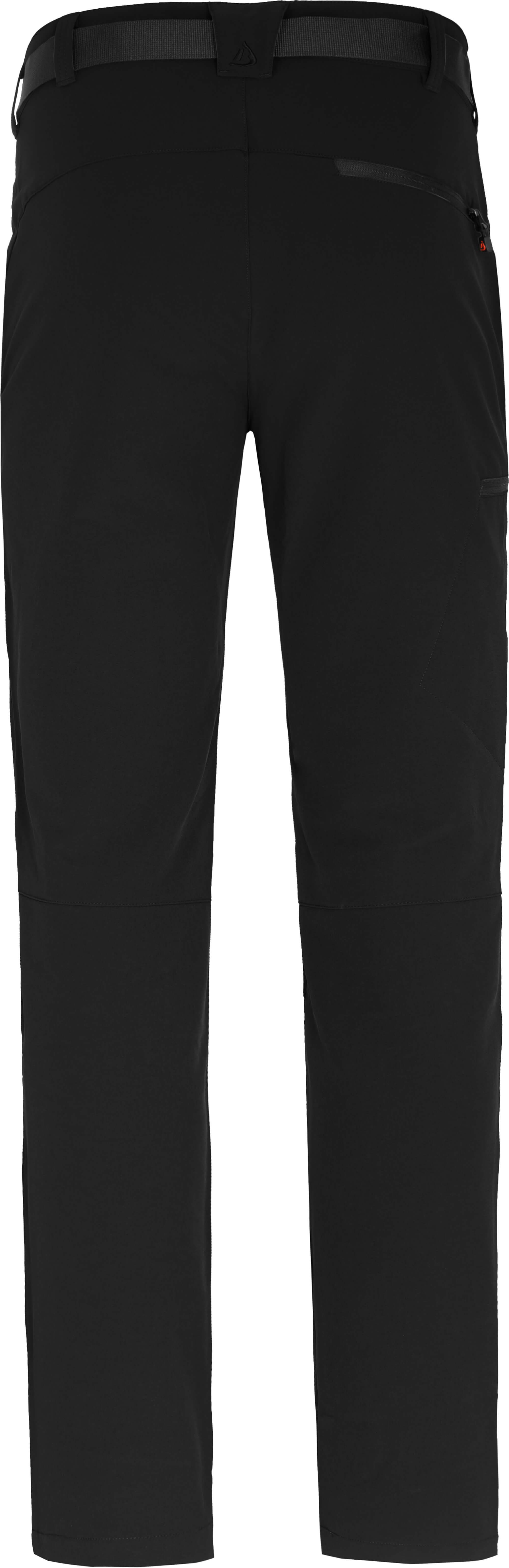Bergson Outdoorhose VARBERG Herren Winter Wanderhose, aus recyceltem Polyester, Kurzgrößen, schwarz