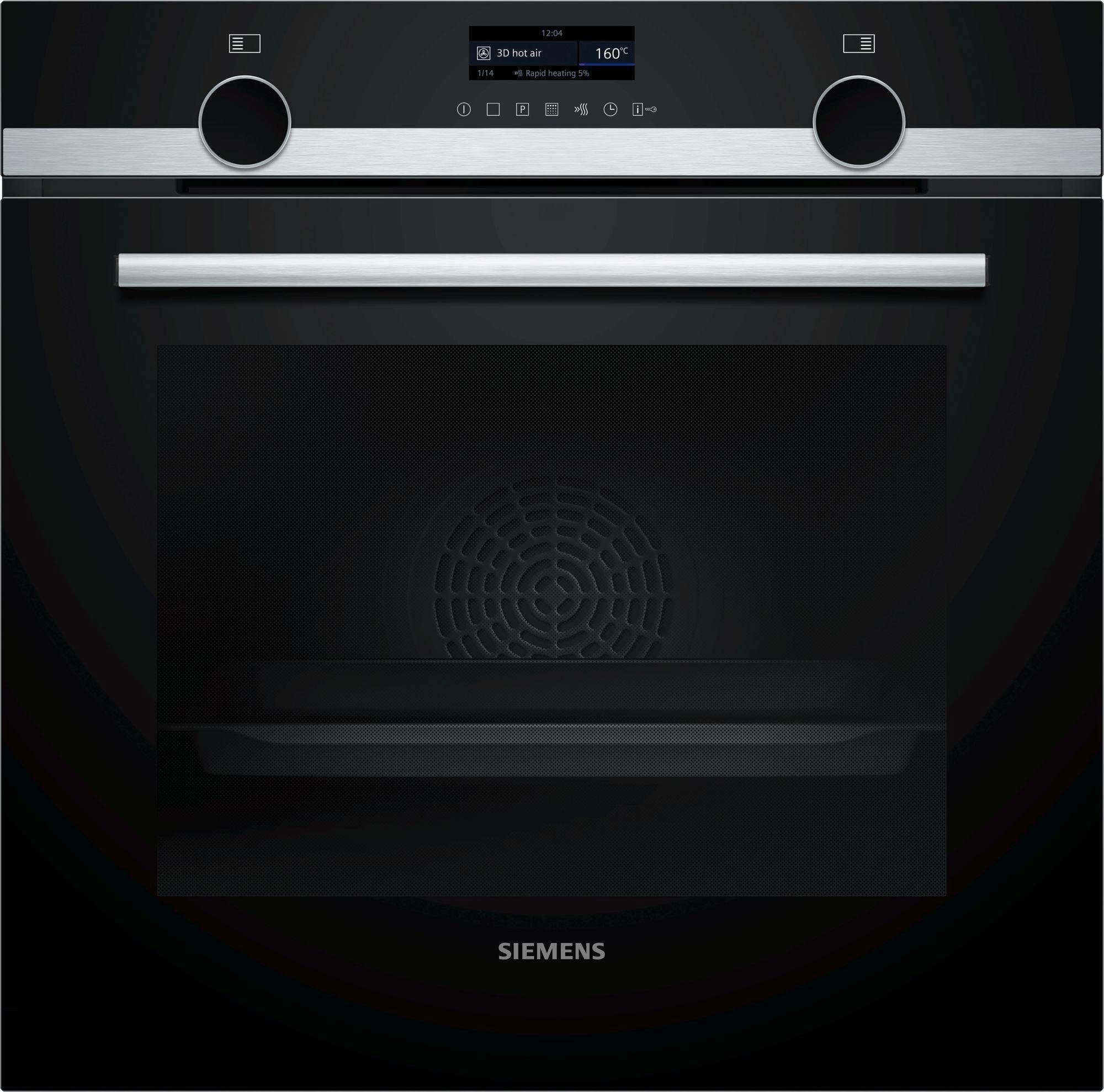 SIEMENS Einbaubackofen iQ500 HB579GBS0, mit Teleskopauszug nachrüstbar, Pyrolyse-Selbstreinigung