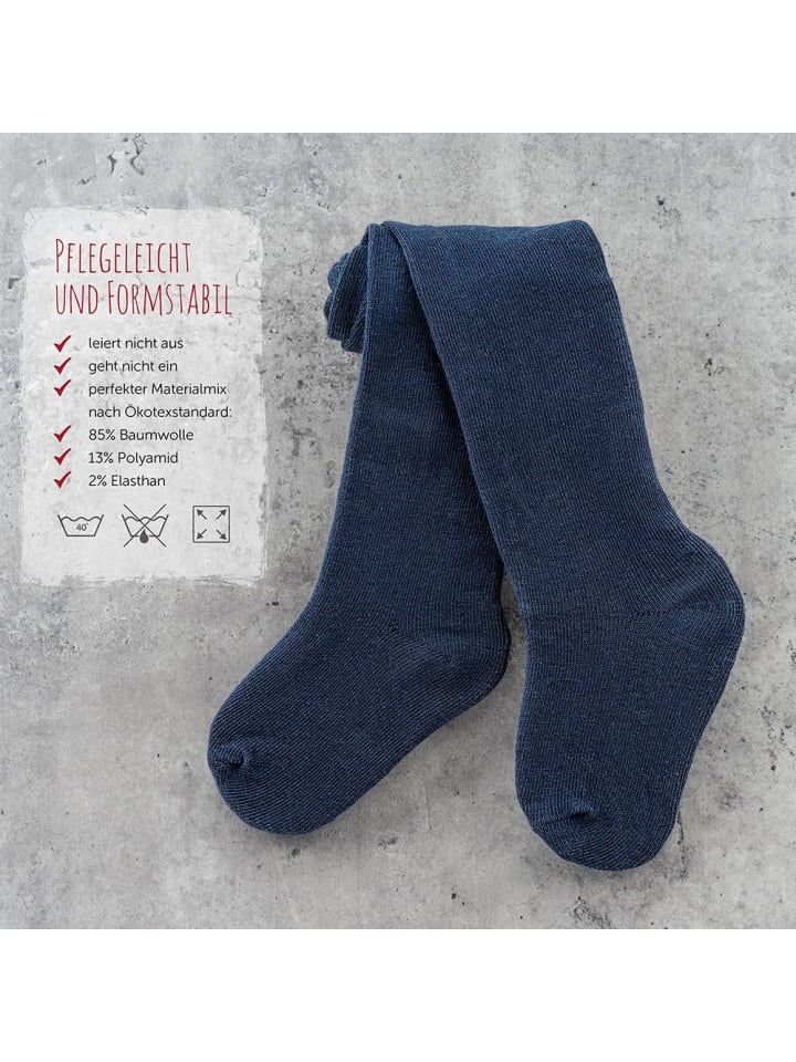 LaLoona Strumpfhose 4er Pack - Marine Grau-Melange - in blau,grau günstig kaufen