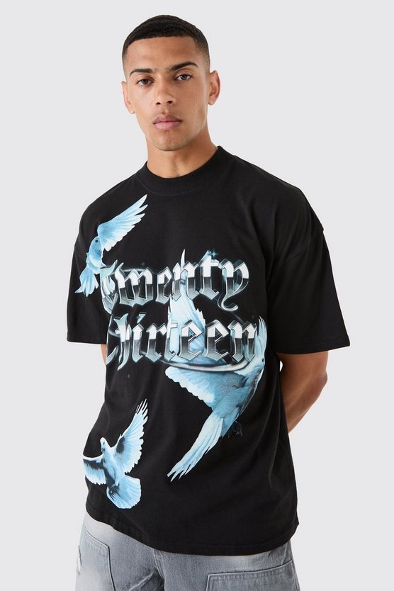 Oversize T-Shirt mit Print