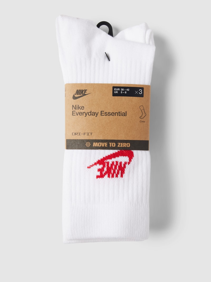 Socken mit Label-Details im 3er-Pack Modell 'Everyday' in weiß