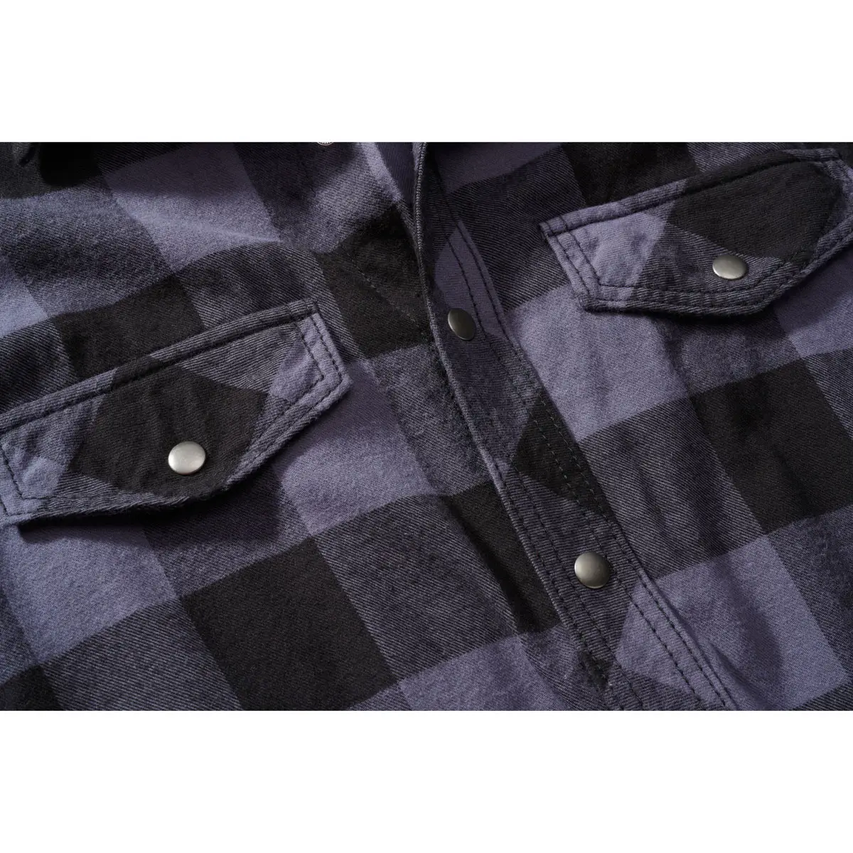 Checkshirt ärmellos schwarz-grau