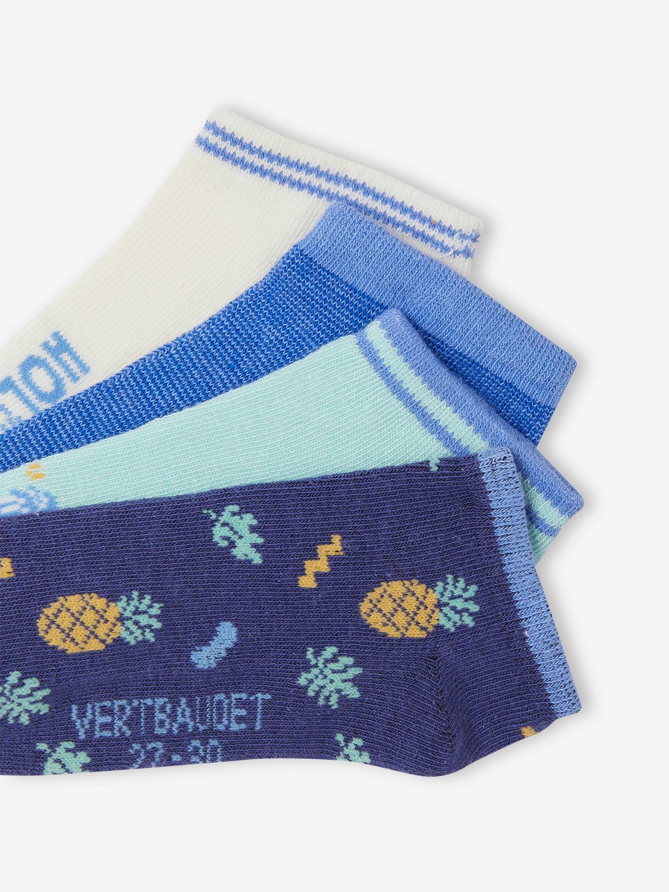 Vertbaudet 4er-Pack Jungen Socken Oeko-Tex - azurblau
