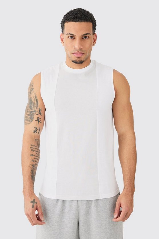 Slim-Fit Colorblock Tanktop