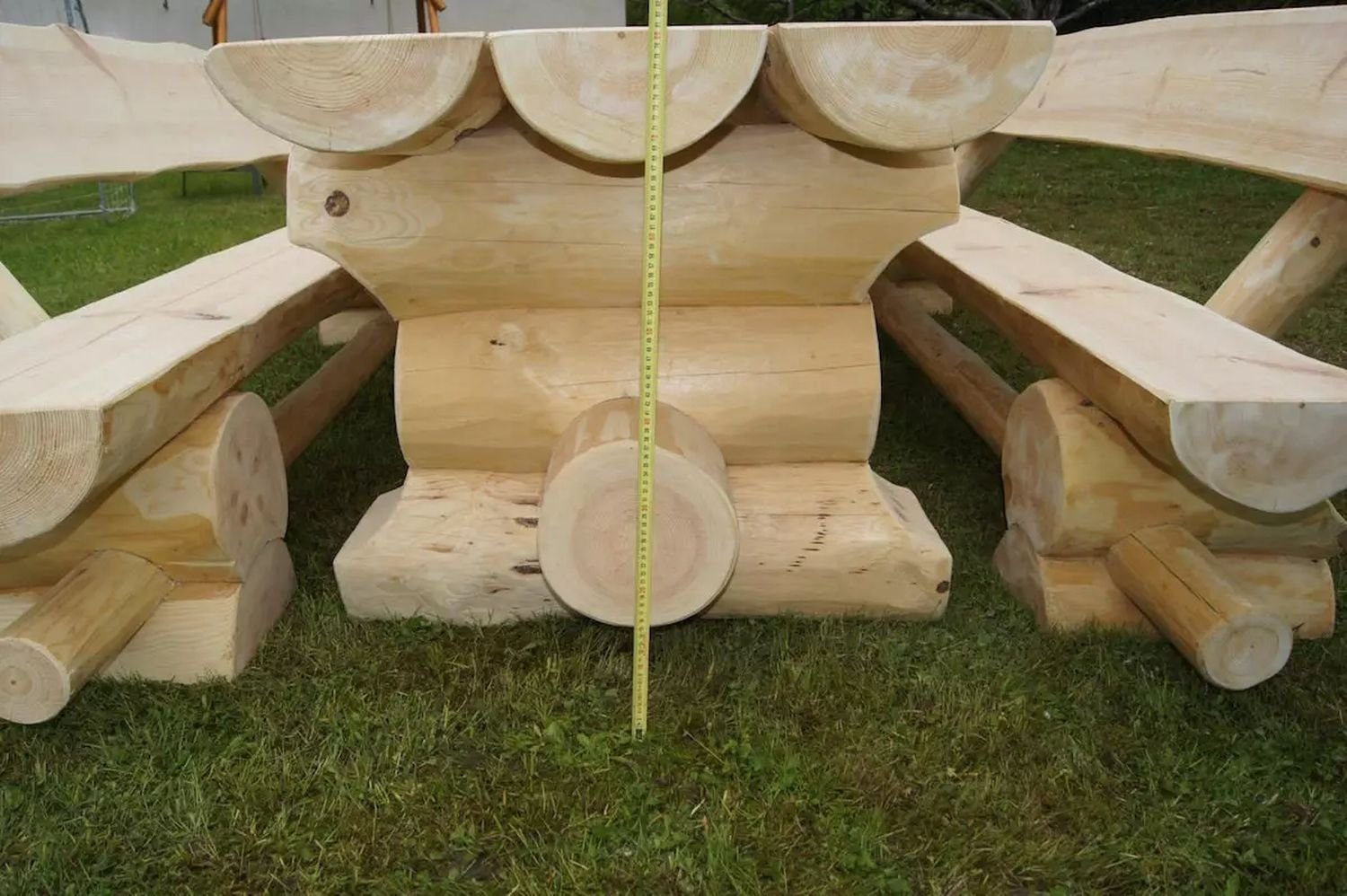 PureHaven Bierzeltgarnitur Luxus-Holzgarnitur Schweden 295x90x80 cm