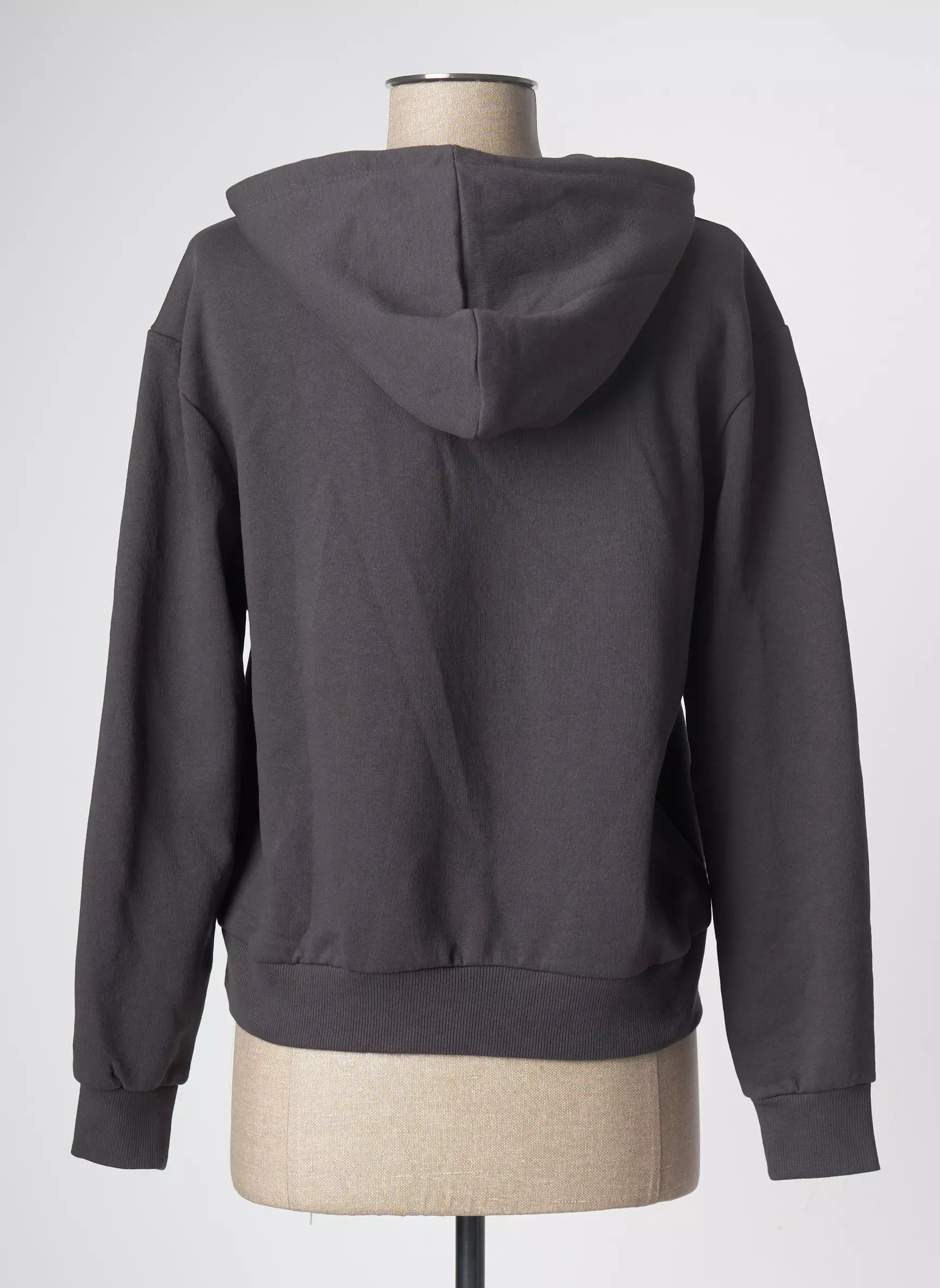 Only Sweat Capuche Femme couleur gris