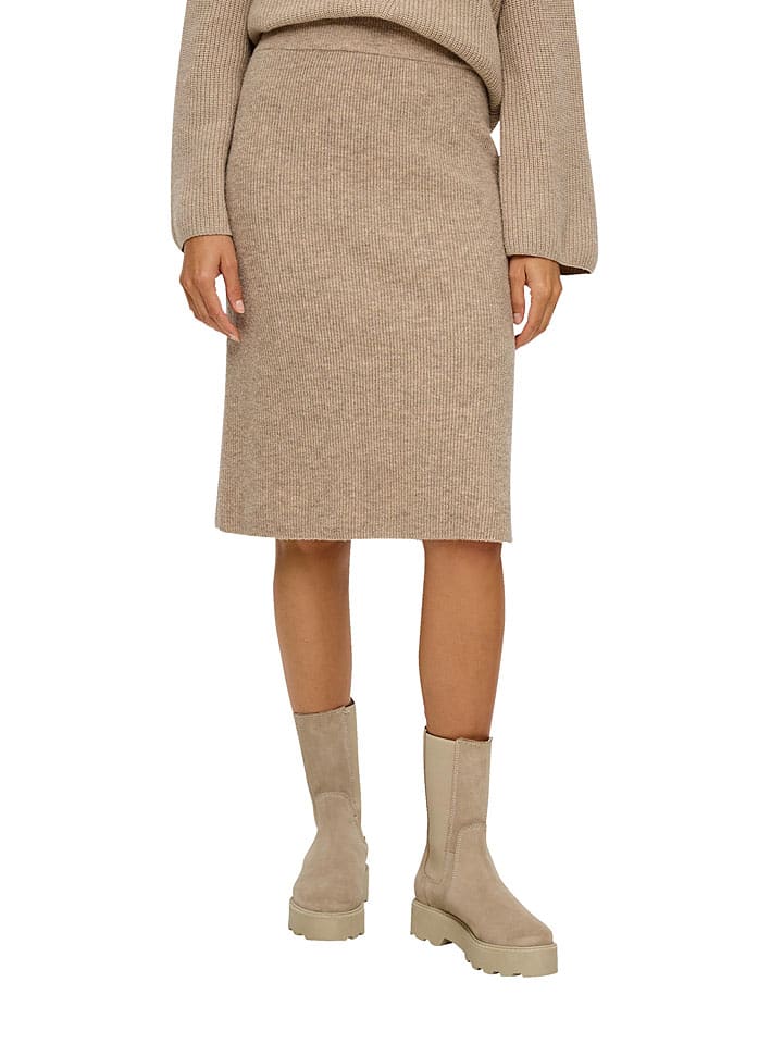 s.Oliver Strickrock in Beige günstig kaufen