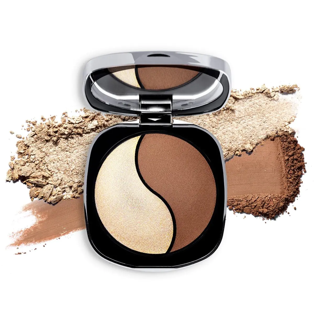 NEO MAKE UP Intense Serum Bronze & Glow rinkinys Bronziniai ir spindintys milteliai 02 Ice Milkshake 6g