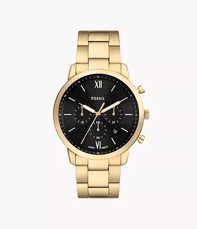 Fossil Uhr Neutra Chronograph Edelstahl goldfarben