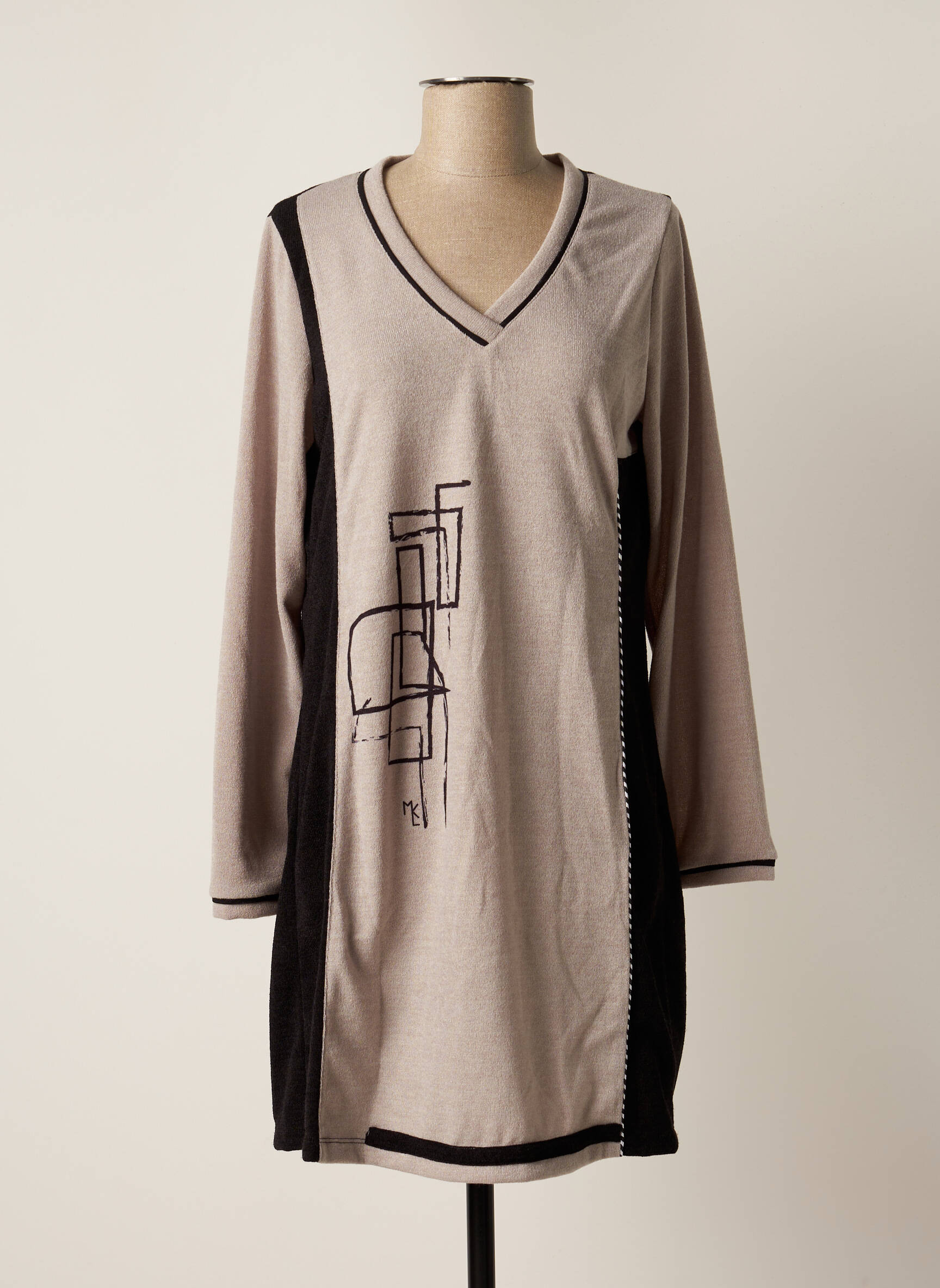 Maloka Robes Courtes Femme couleur beige