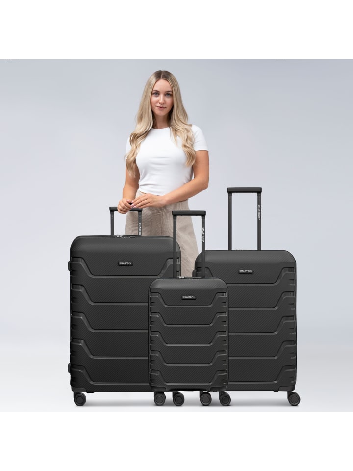 Smartbox Edition 01 THE THREE SET 4 Rollen Kofferset 3-teilig in black günstig kaufen onesize