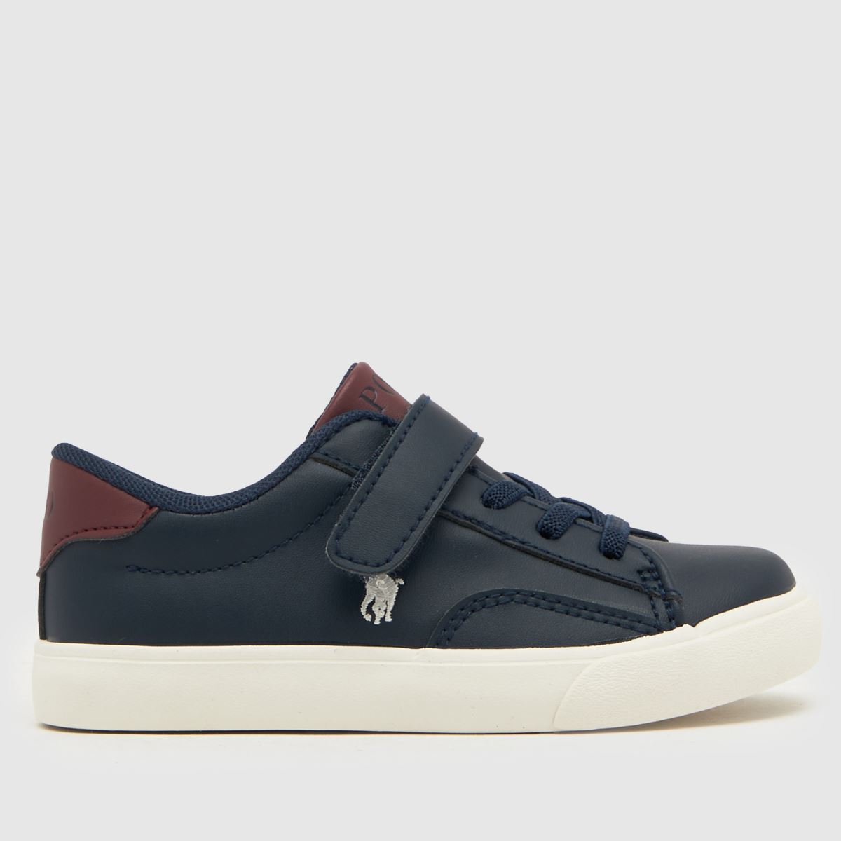 Polo Ralph Lauren marinblå & röda Theron v pojkar småbarnssneakers