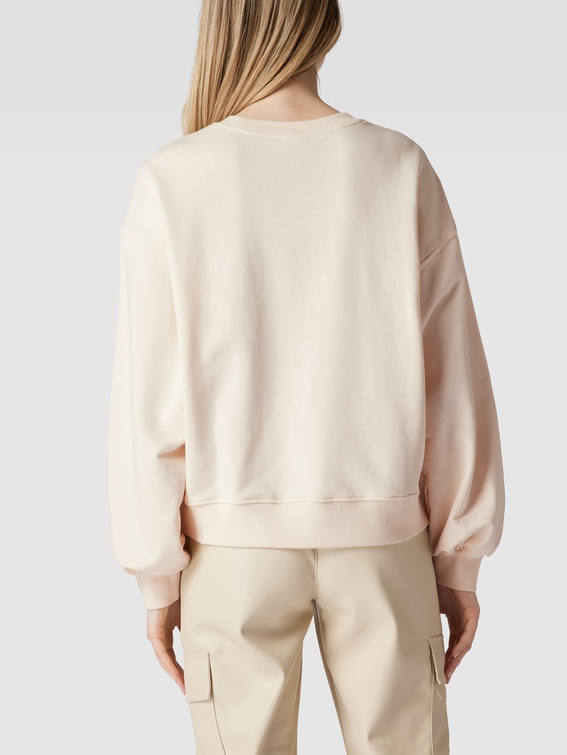 Sweatshirt mit Logo-Print in offwhite