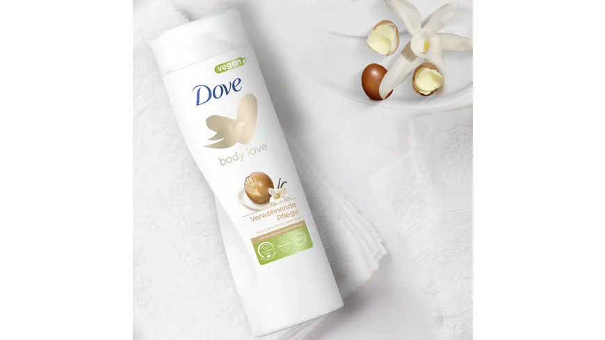 Dove Body Love Verwöhnende Pflege Body Lotion mit Sheabutter & Vanilleduft 400 ml