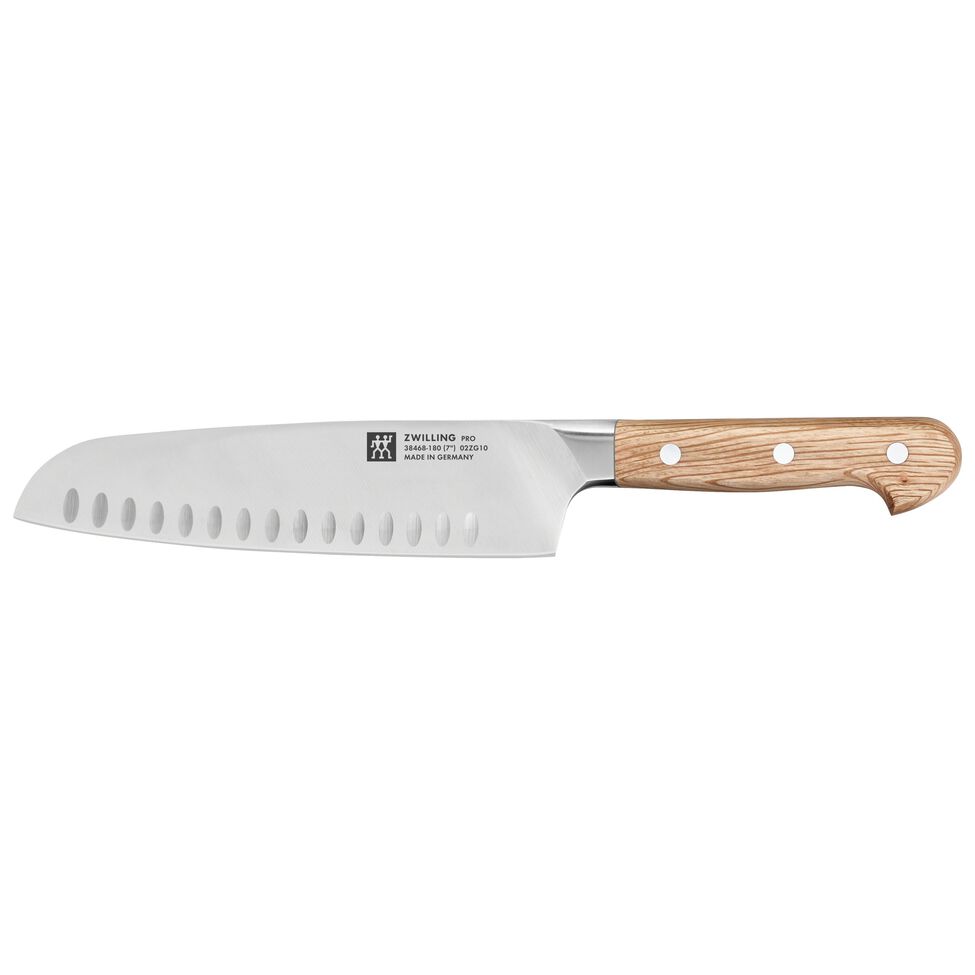 Santokumesser 18 cm, Kullenschliff