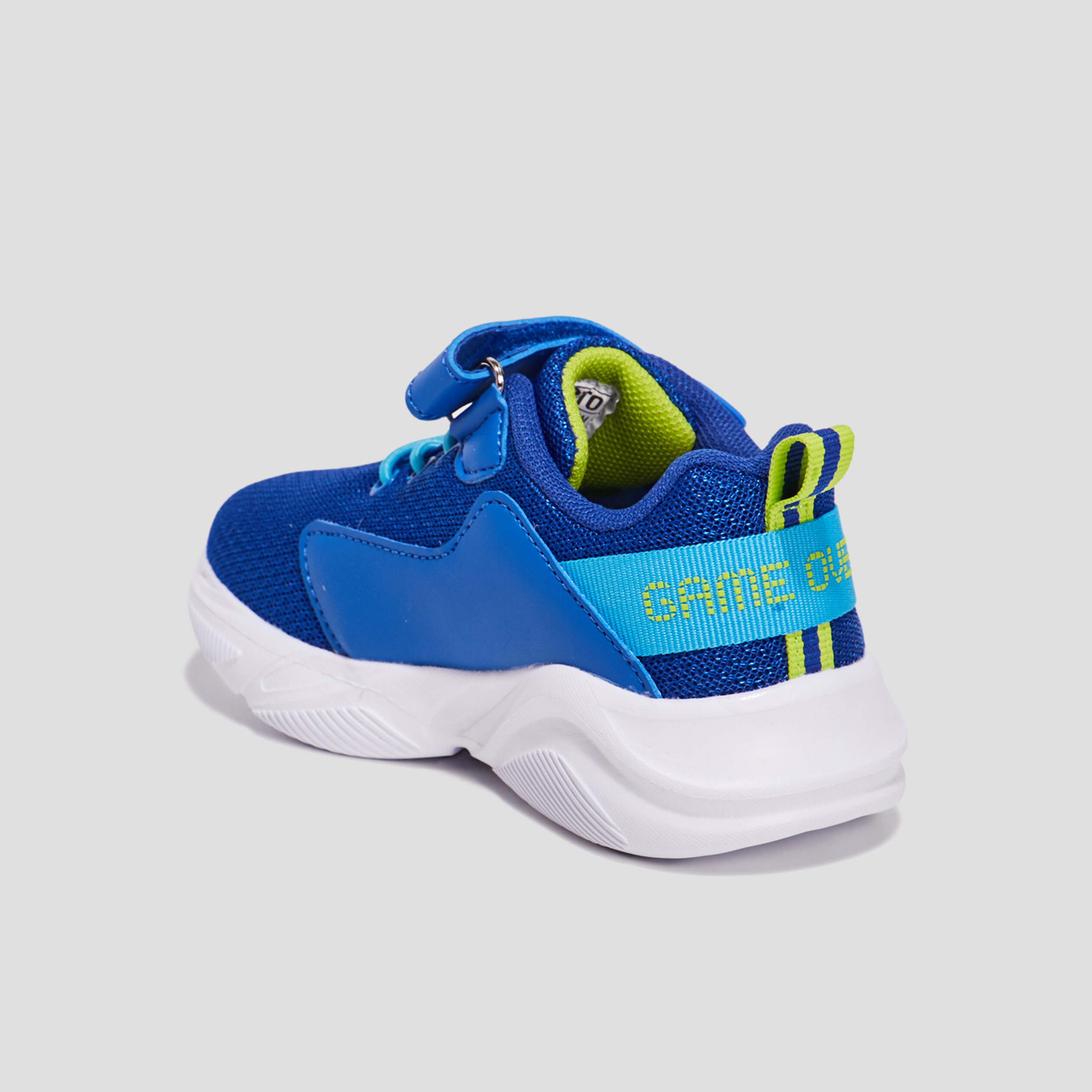 Baskets running à scratchs Liberto bleu garçon | La Halle