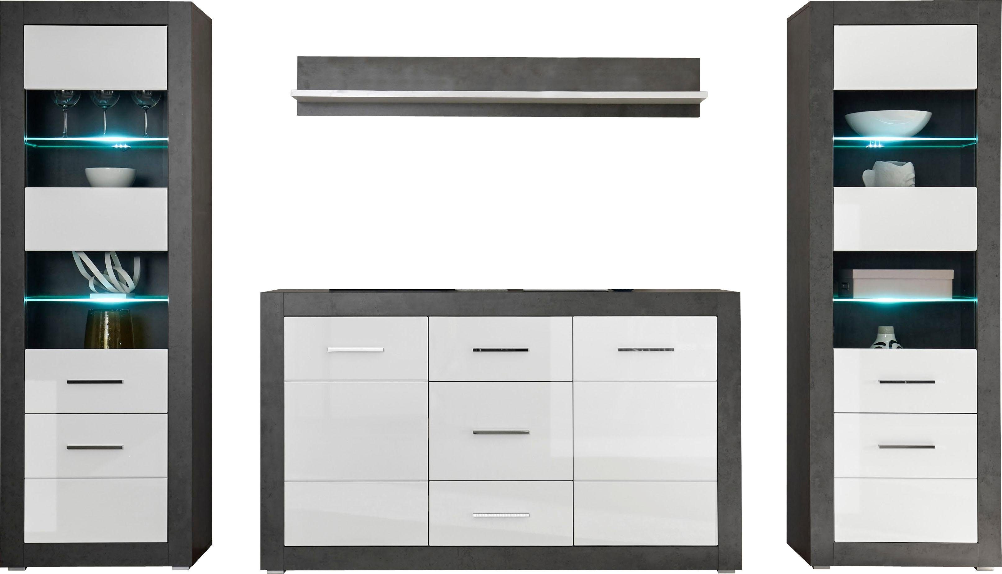 INOSIGN Wohnwand Etero, (Set, 4-St)