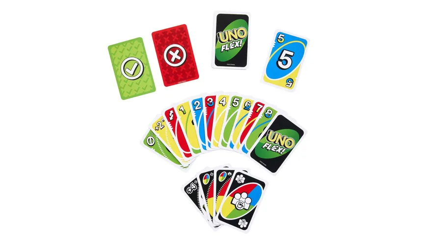 Mattel Games UNO Flex, Kartenspiel, Familienspiel