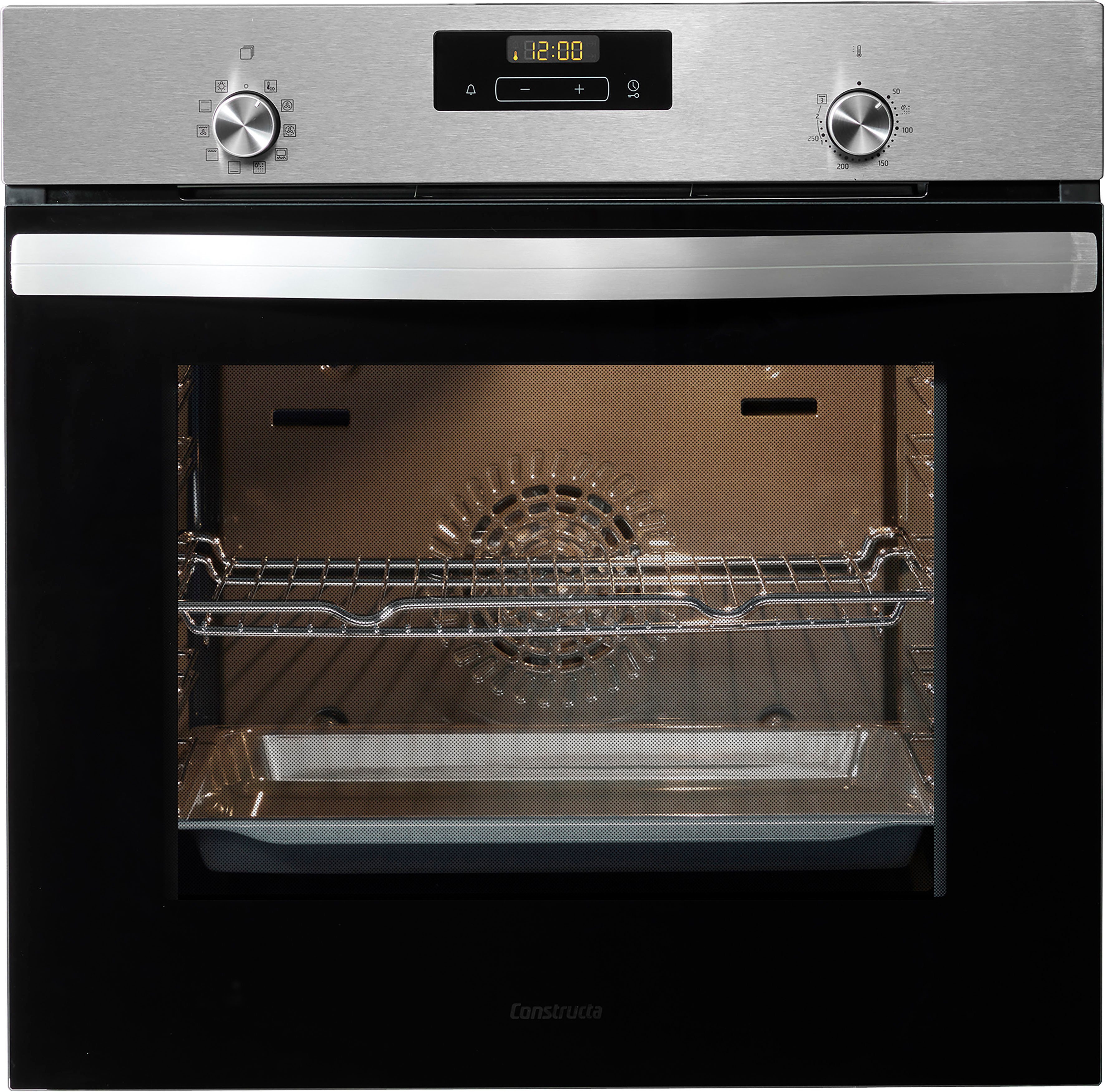 Constructa Einbaubackofen CF3M61052, mit Teleskopauszug nachrüstbar, Hydrolyse
