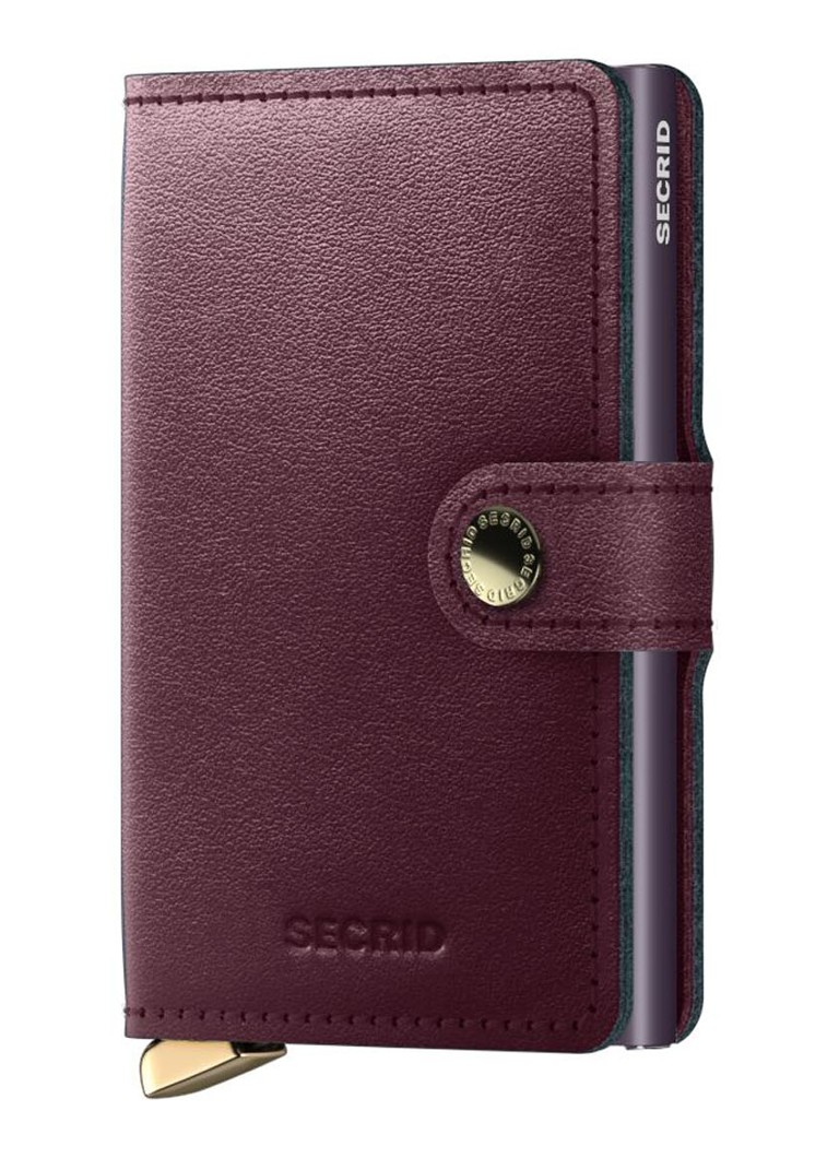 Portafoglio mini Secrid in pelle con porta carte di credito.