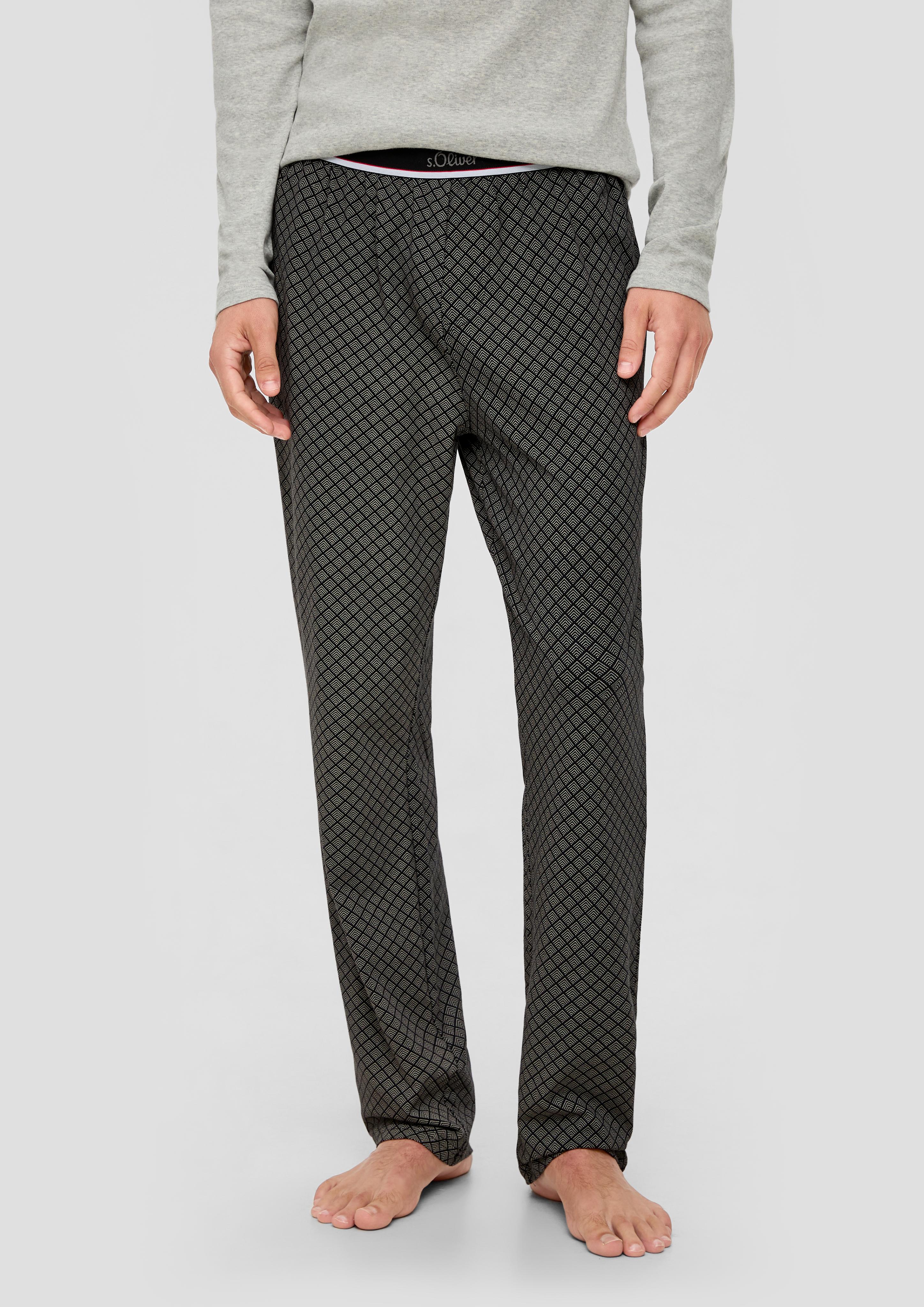 Lange Pyjamahose mit All-over-Print  6009084-99A9