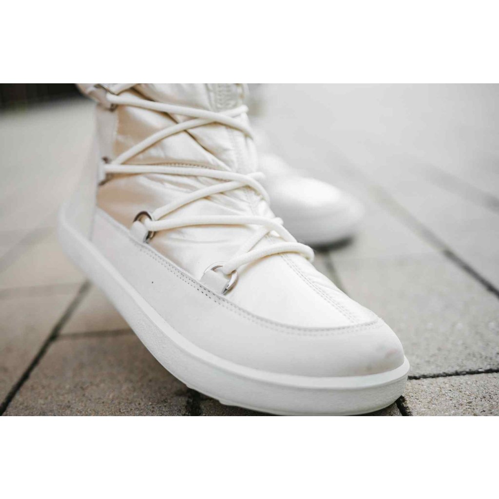 Be Lenka Snowfox Woman White weiße Barfuß-Schneestiefel