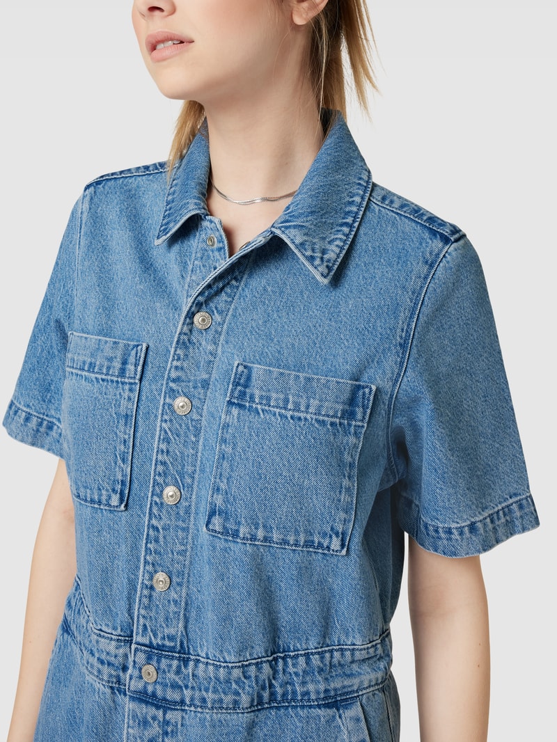 Jumpsuit in Denim-Optik Modell 'BOILERSUIT' in hellblau