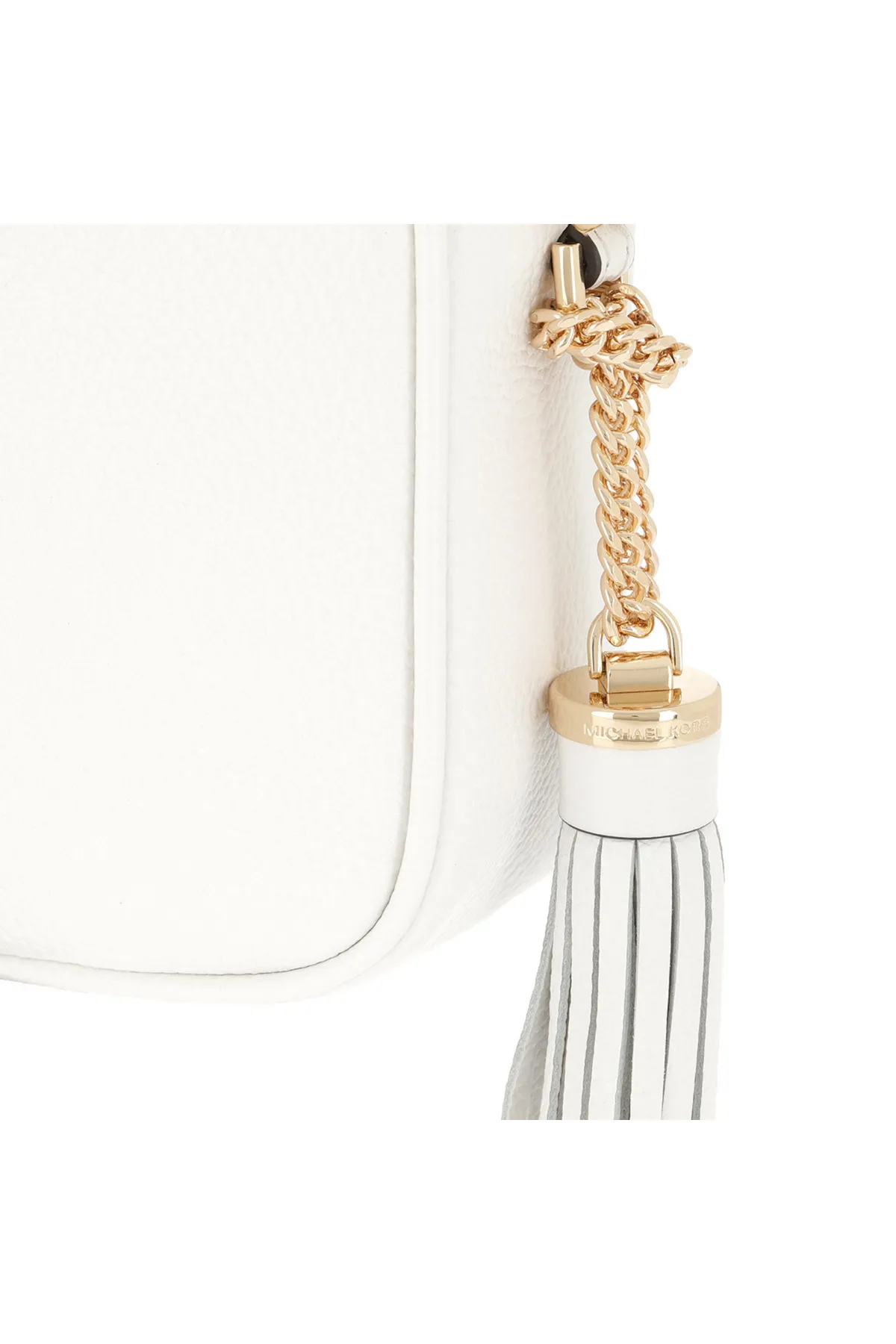 Michael Kors  Jet Set Witte Leren Umhängetasche 32F7GGNM8L-085