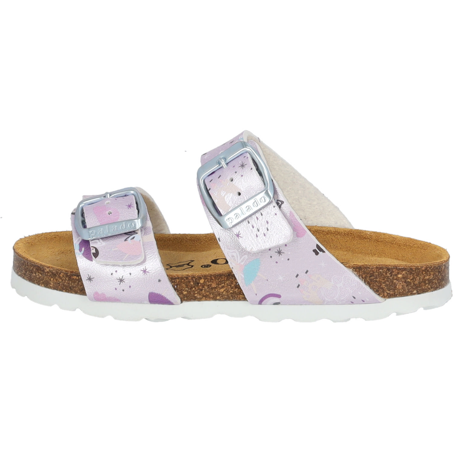 Palado Kids Samos G Print, Pantoletten, Kinder, Flieder Metallic Fairy