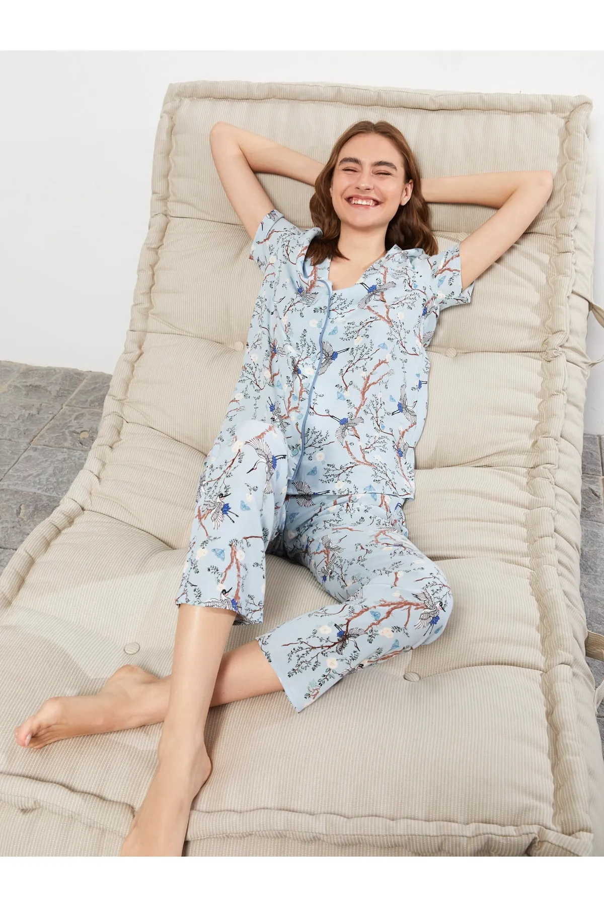 LC Waikiki  Pyjama set - Blau - Print