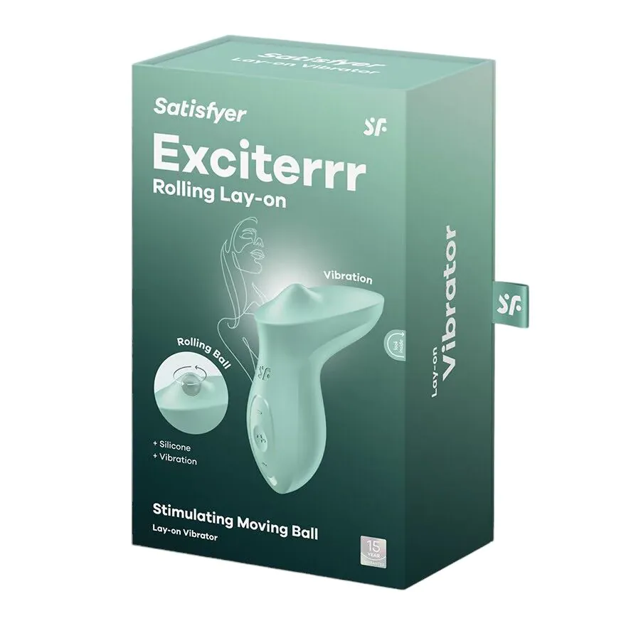 Satisfyer Exciterrr Lay-On Klitorisvibrator med Perler, Mint