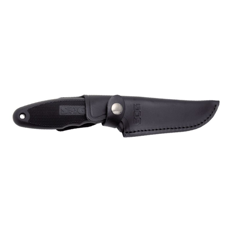 Sog Field Pup I Black Leather Sheath FP4-L