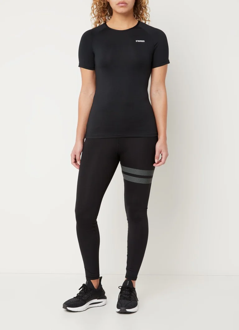Tricou de trening STRONGER cu logo imprimat