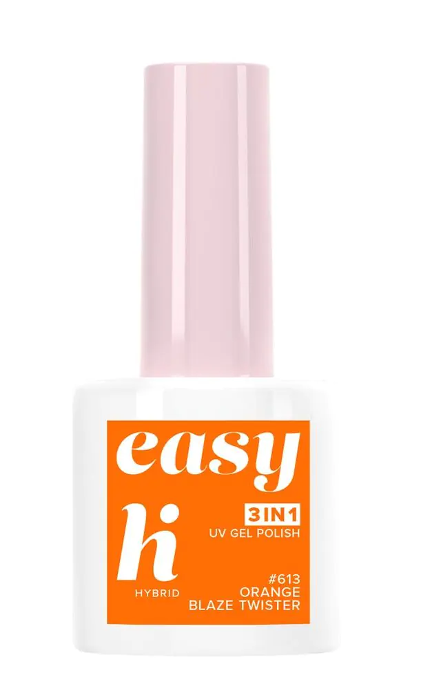 Hi Hybrid Easy 3in1 хибридни лак за нокте 613 Orange Blaze Twister