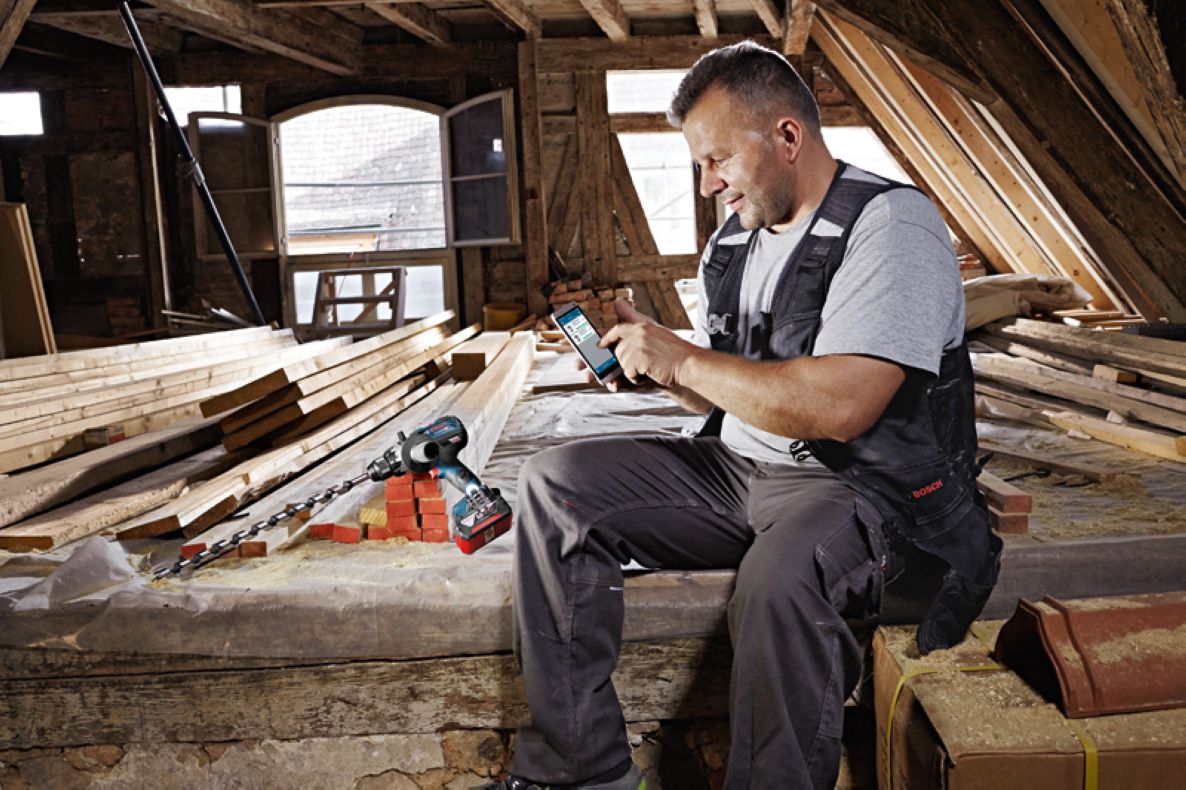 Bosch Blue 06019G0108 GSR 18V-110 C Akku-Bohrschrauber (ohne Akku und Ladegerät)