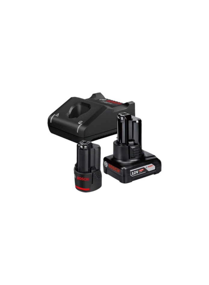 Bosch Blue Accessories 1600A01NC9 Batteristartersæt 1x 12V 2,0Ah og 1x 12V 4,0Ah og oplader GAL 12V-40 i æske