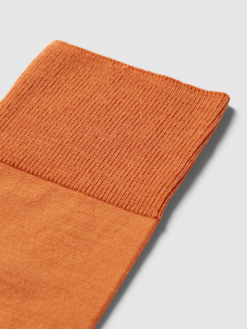Socken mit elastischem Rippenbündchen Modell 'AIRPORT' in terrakotta