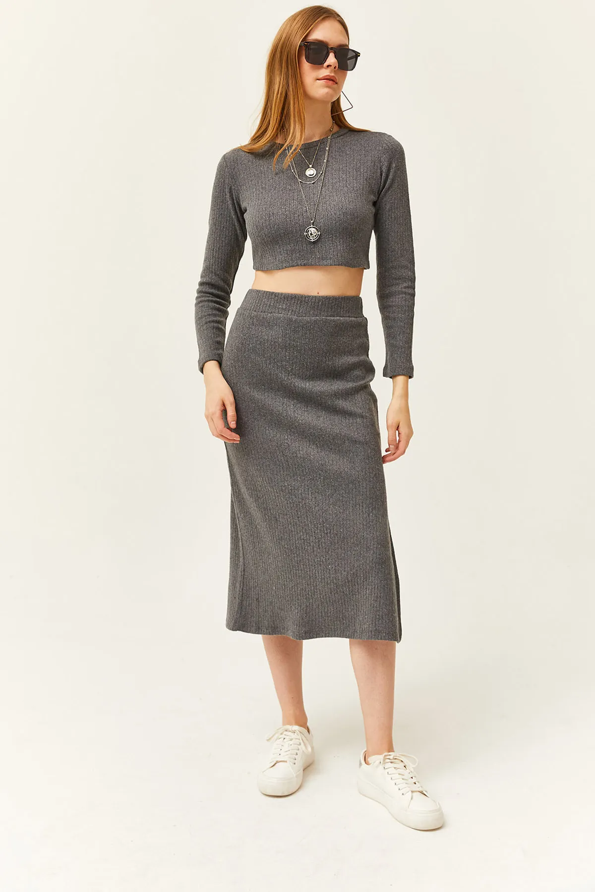 Olalook  Zweiteiler - Grau - Regular Fit