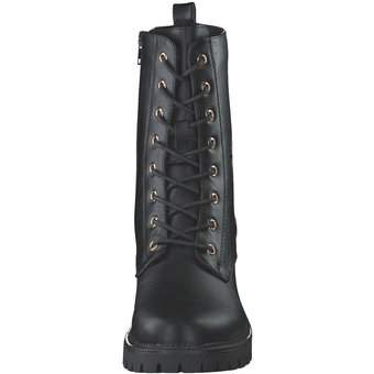 Charmosa Schnür Boots in schwarz