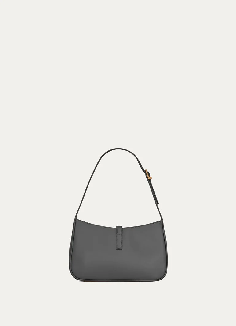 Τσάντα ώμου Saint Laurent Le 5 À 7 Hobo από δέρμα μοσχαριού