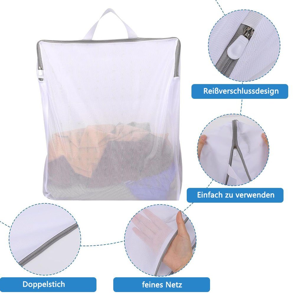 Sarfly Wäschesäckchen Wäschenetz für Waschmaschine,Mesh Wäschesack,(2-St)