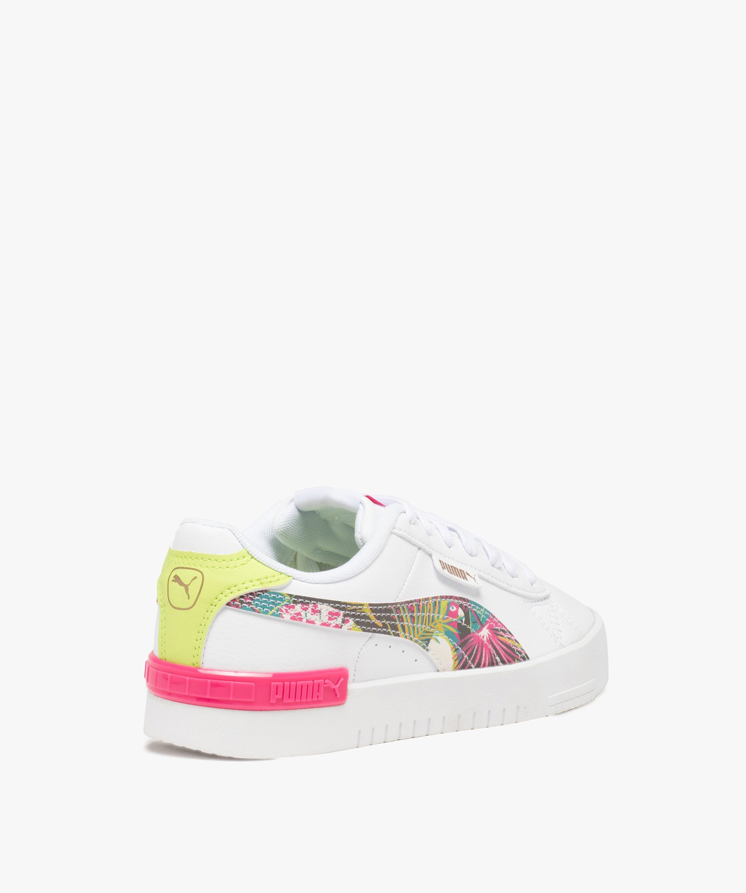 Baskets fille à lacets avec détail tropiques - Puma blanc | GEMO